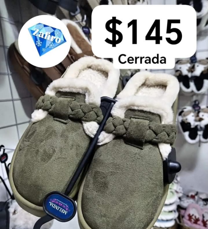 Pantunfla cerrada trenzada