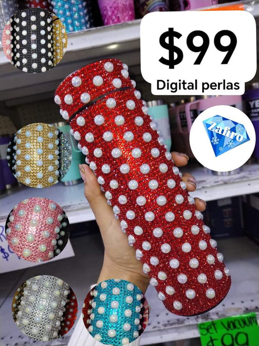 Termo digital con perlas